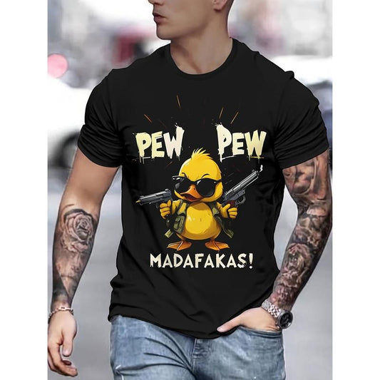 [Customer Favorite] Men's Novelty 3D Printed Fashion T-Shirt - Casual, Breathable Cotton, Machine Washable, Round Neck Made in USA