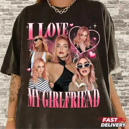 Customized 90s Bootleg T-Shirt, Girlfriend's Photo Tee Shirt, Personalized Girlfriend Shirt, Boyfriend Shirt, Gift For Girlfriend, Boyfriend Gift