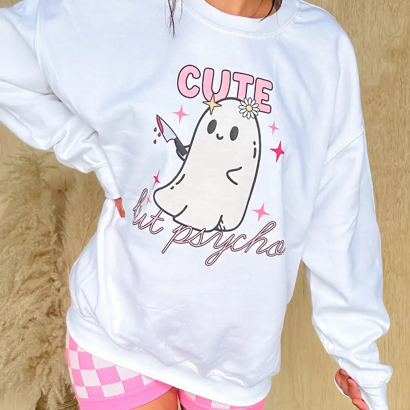 Cute But Psycho Graphic Top