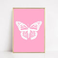 Cute Butterfly Line Drawing Wall Print, Butterflies Art, Preppy Poster, Aesthetic Poster, College Dorm Decor, Poster Prints No Frame, Gifts For Girls Wall Art, Wall Art Home Decor, Large Wall Art, Gifts For Birthday Christmas Xmas Artwork Landscape
