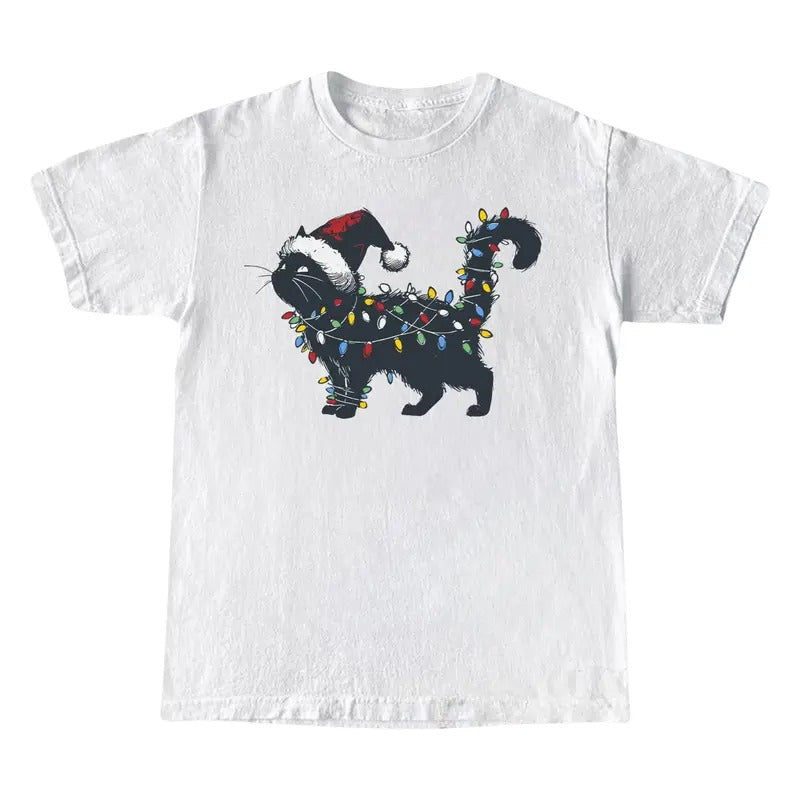 Cute Cat Christmas Shirt, Funny Christmas Shirt, Cat Lover Christmas Gift Hoodie, Sweatshirt | DripVista.com