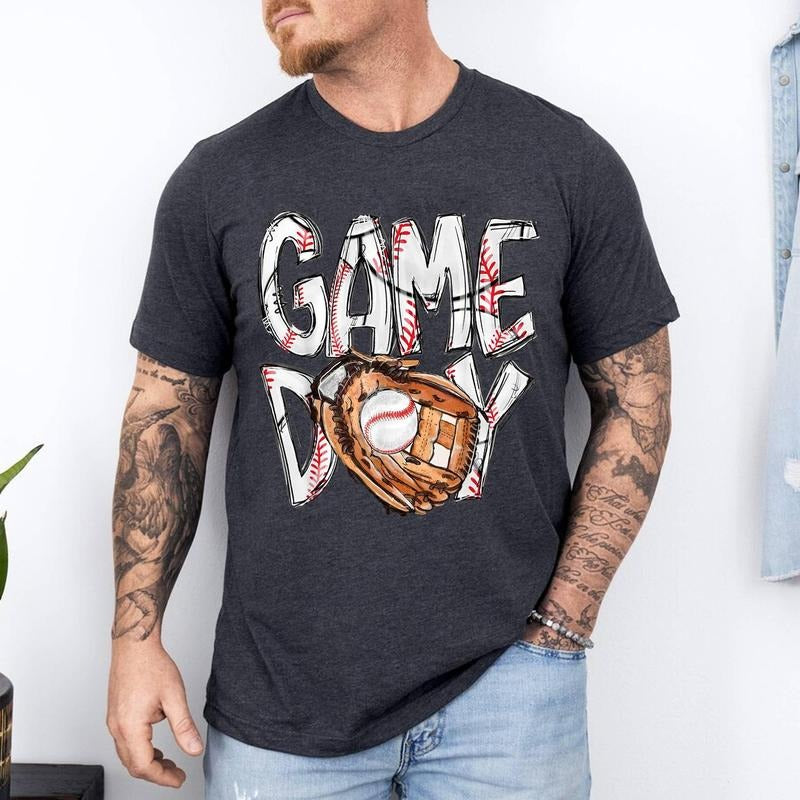 Cute Game Day Baseball Softball Heart Love Mom Life of Both T-Shirt | 100% Cotton Tee, Top Menswear Hoodie, Sweatshirt