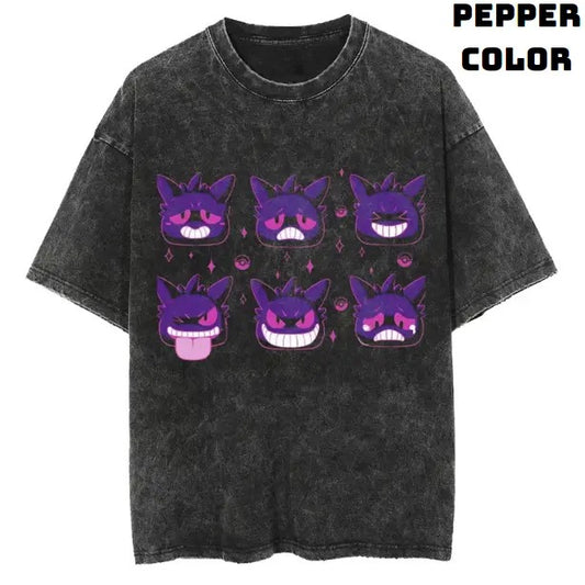 Cute Gengar Pokemon Vintage Tee, Gengar Shirt, Pokemon Shirt, Vintage Pokemon Anime T-shirt, Anime Manga Shirt, Halloween Shirt, Vintage Graphic Tee, Unisex T-Shirt, Gift For Fan Pokemon, Crewneck Short Sleeve Shirt Top Menswear Streetwear