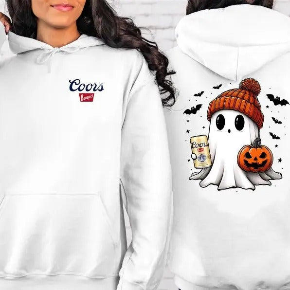 Cute Ghost on Halloween, Halloween shirt , Halloween Gift, Holliday Gift, Hoodie & Sweater, Perfect Gift, Favorite Drink,...