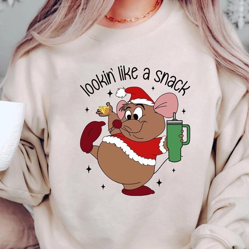 Cute Gus Gus Looking Like A Snack Christmas Crewneck Sweatshirt, Hoodie, T-shirt, Cute Christmas Gifts | DripVista.com