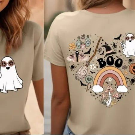 Cute Halloween Front and Back T-shirt Hoodie, Sweatshirt | DripVista.com