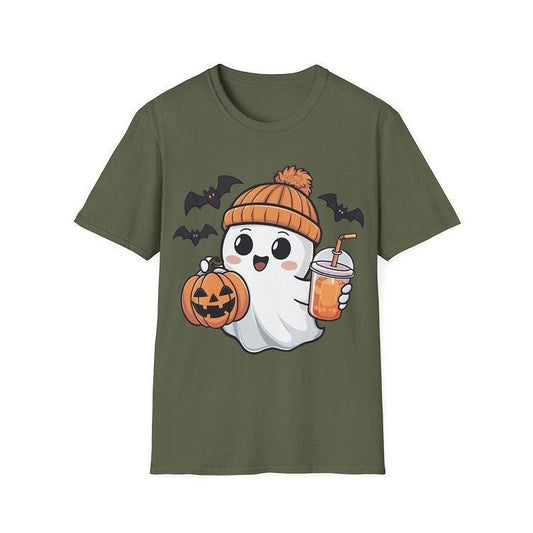 Cute Halloween Ghost T-Shirt, Spooky Season Unisex T-Shirt Fabric Comfort