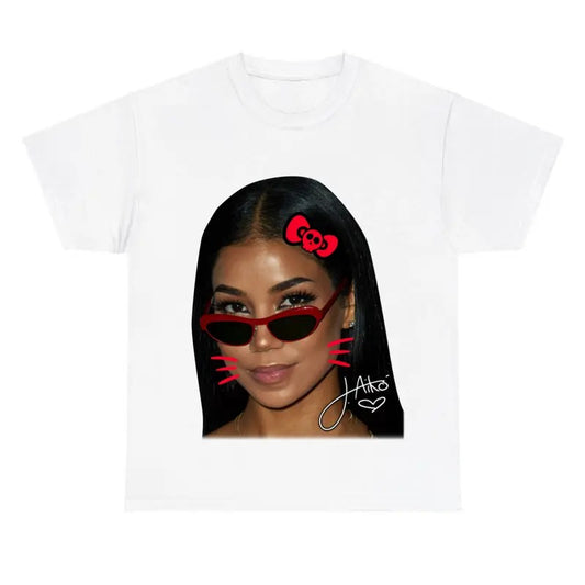 Cute Halloween Jhene Tee, Jhene Red Kitty Shirt