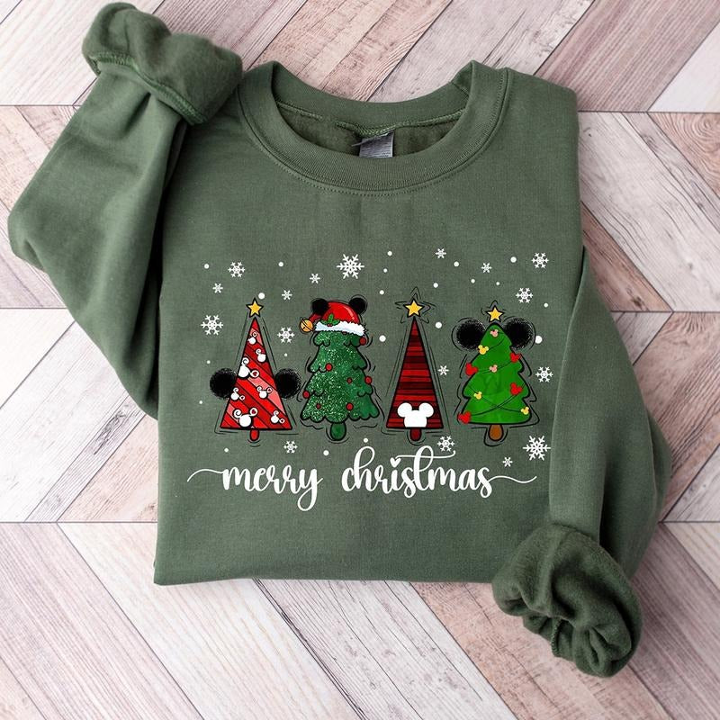Cute Merry Christmas Crewneck Sweatshirt, Hoodie, T-shirt, Cute Christmas Gifts | DripVista.com