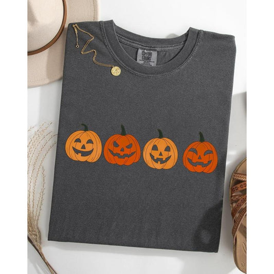Cute Mini Pumpkins, Halloween, Retro, Fall, Autumn, Jack-o-lanterns Shirt, Women's Comfort Color Tee, Tshirt