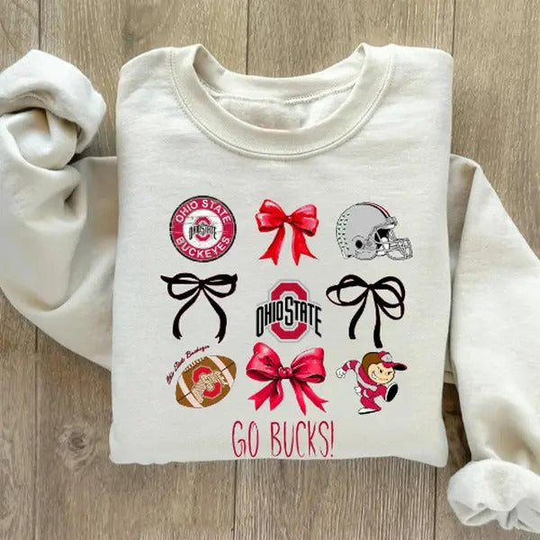 Cute Ohio State Coquette Spiky hair fighters Sweatshirt, Tshirt, Sweatshirt, Ohio University Spiky hair fighters...