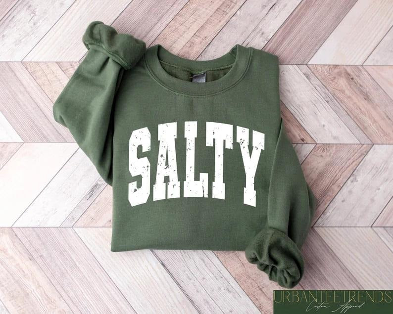 Cute Salty Sweatshirt, Salty Hoodie, Cute Beach Hoodie, Summer Sweatshirt, Cute Summer Hoodie, Beachy Sweatshirt, Summer...