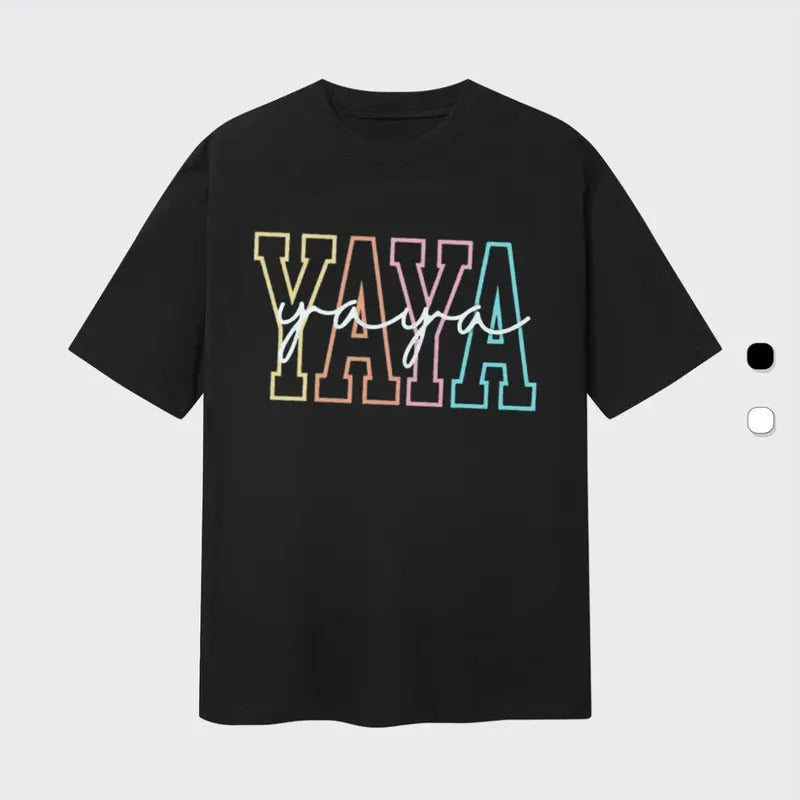 Cute Yaya Shirt, Gift For Yaya, Grandma Gift, Grandmother Shirt, Grandma Mimi Gigi Nana Hoodie, Sweatshirt | DripVista.com