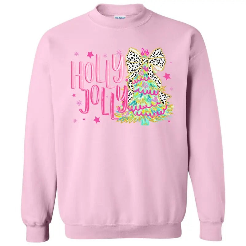 Cutesy Holly Jolly Tree Sweatshirt 'NLB