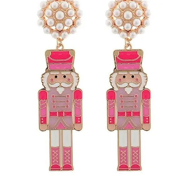 Cutesy Nutcracker Drop Earrings
