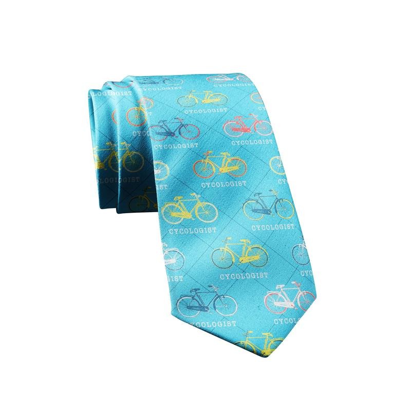 Cycologist Necktie Funny Neckties for Men Nerdy Tie for Guys Biking Novelty Ties for Men Funny Ties