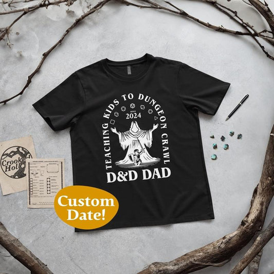 D&D Dad Shirt Dungeons And Dragons FatherS Day Gift Teaching To Dungeon Crawl Rpg Dad Dice Shirt Geek Gift For Gamer Dad