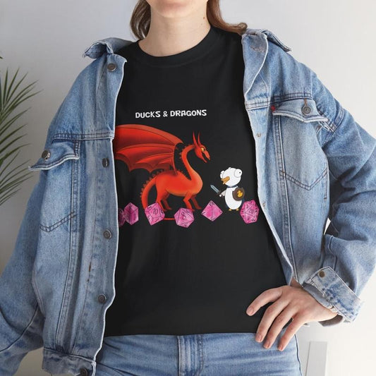 D&D Ducks And Dragons , Dippy Duck T Shirt , Cute And Funny Unisex T Shirt , Dungeon Master Shirt , Dnd Clothing
