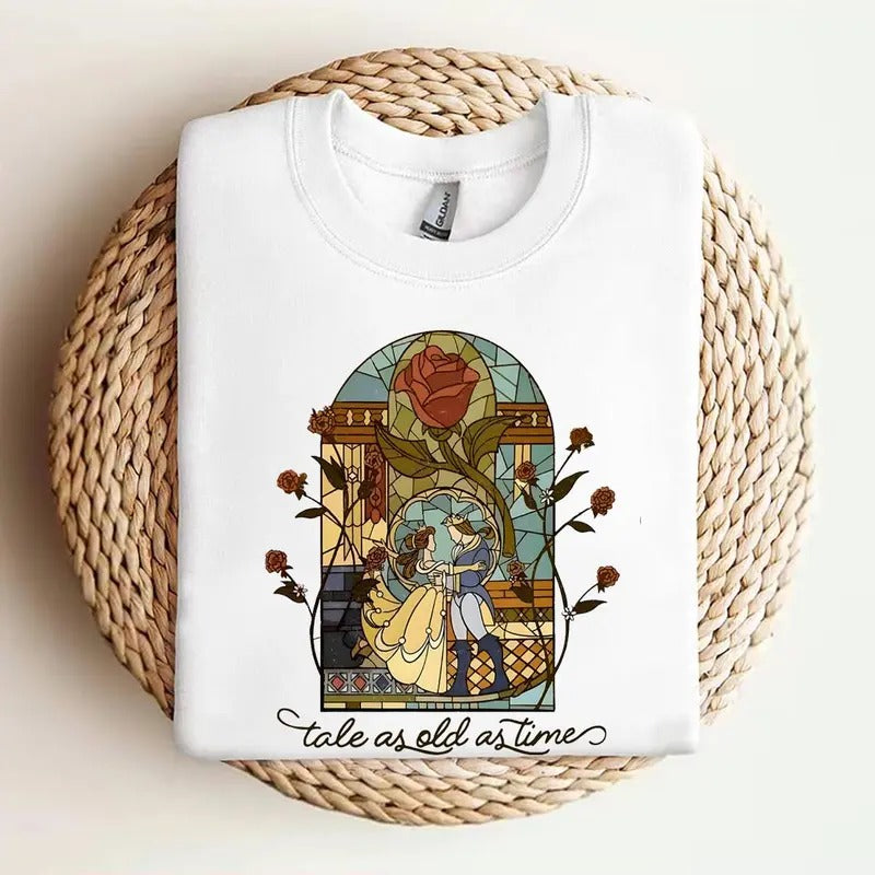 D Tale as Old as Time Shirt, DN Belle Sweatshirt, Beauty And The Beast, Beauty Belle Tshirt, DN Princess Shirt Hoodie