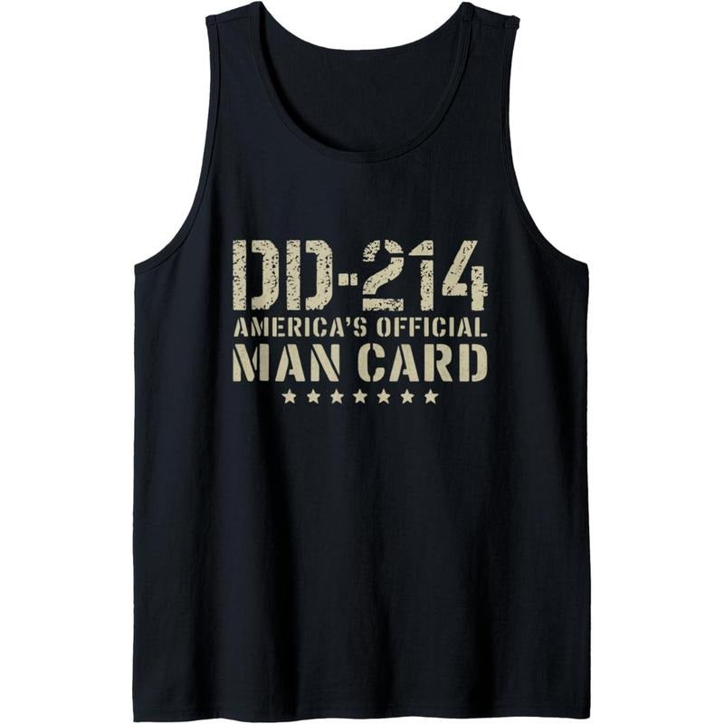 DD-214 America's Official Man Card Veteran Day Retro Army Tank Top T-Shirts, Hoodie, Sweatshirt | DripVista.com