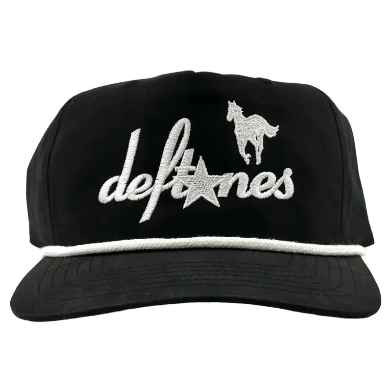 DEFTONES White PONY SnapBack Custom Embroidered Cap Hat T-Shirts, Hoodie, Sweatshirt | DripVista.com