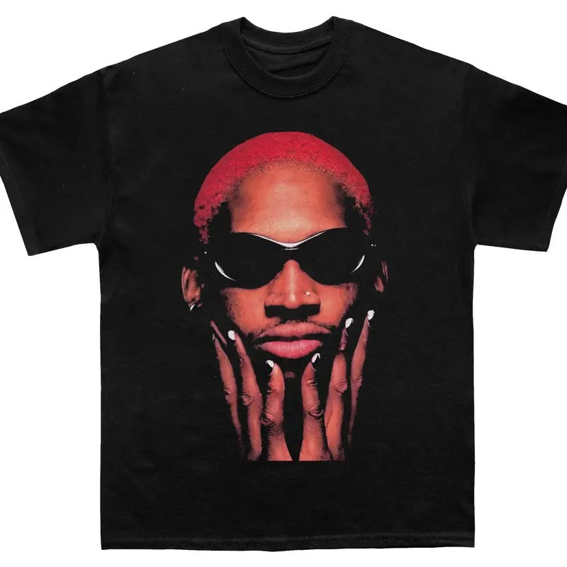 DENNIS RODMAN FACE T-SHIRT - STREETWEAR