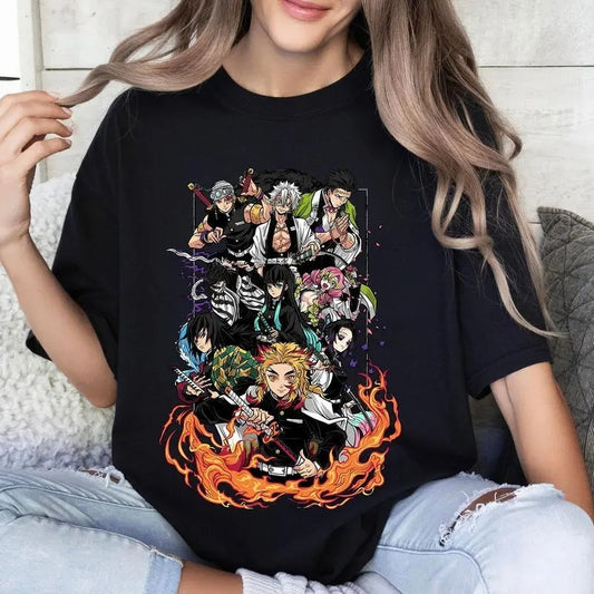 DM Hashira Anime Character Round Neck T-shirt Hoodie, fashion t-shirt, men and women streetwear t-shirt, perfect gift t-shirt Sweatshirt, Underwear
