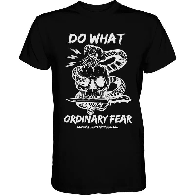 DO WHAT ORDINARY FEAR SNAKE & SKULL MEN'S T-SHIRT Hoodie, Sweatshirt | DripVista.com