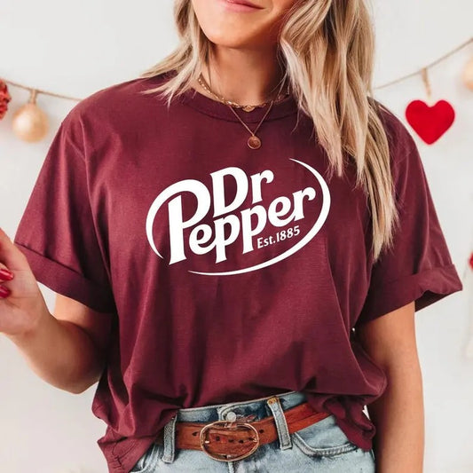 DR. Pepper Est 1885 Tshirt, I Need A Dr. Pepper Graphic Trendy Tee, Dr. Pepper gift, Funny Dr Pepper Lover Gift trendy, Dr Pepper Lover Gift, Soda Lover