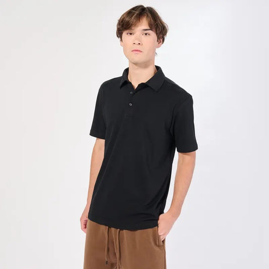 DRI EASE POLO SHIRT - Menswear, Top, Man, Casual, Plain, Black, color, Polo shirt, Polo, Dri ease, axism, brand, half sleeves, Men, Tshirts, shirts, comfort, cotton, comfortable