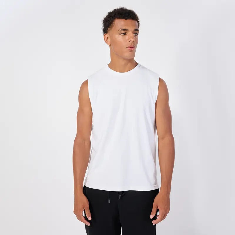 DRI EASE TANK TOP- QUALITY, COMFORTABLE, COTTON, POLYESTER, PLAIN, SMOOTH, WHITE, BLACK, COLORS, Menswear, Top, Sleeveless, Man, Tshirt Vests Streetwear Soft