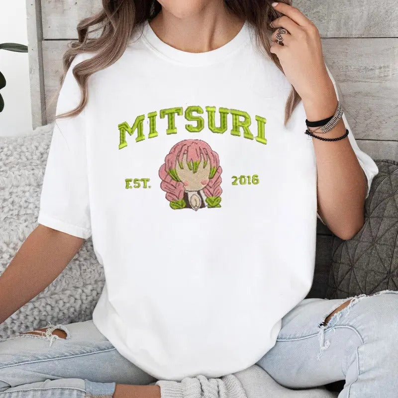 DS Hashira Anime Manga Characters Embroidery Shirt, Gift For Otaku Hoodie, Sweatshirt | DripVista.com