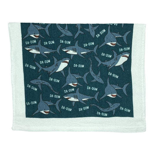 Da Dum Funny Shark Attack Sound Tea Towel Funny Dish Towels Soft Adsorbent Tea Towel