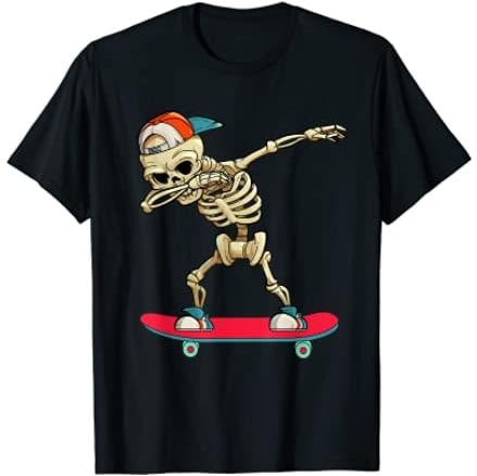 Dabbing Skate Skeleton T-Shirt Menswear Top Hoodie, Sweatshirt | DripVista.com