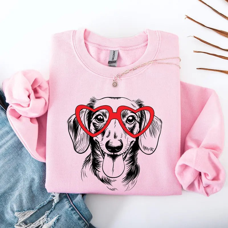 Dachshund, Dog Lover Apparel, Pet, Dog Breed, Cute Sweatshirt, Crew Neck, Women's, Crewneck T-Shirts, Hoodie | DripVista.com