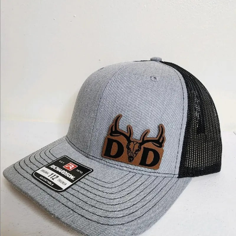 Dad Deer Richardson 112 Mesh adjustable hat with Hydbond Heat Activated Leather Patch T-Shirts, Hoodie, Sweatshirt