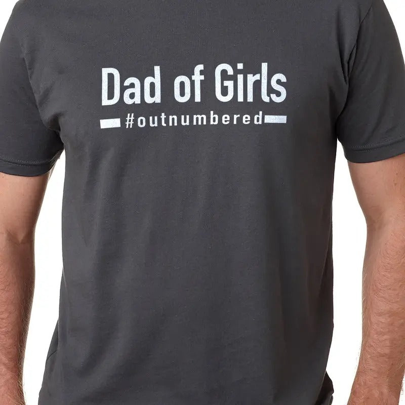 Dad Of Girls Outnumbered, Gift From Daughter To Dad, Fathers Day Gift, New Dad Of Girls, Gifts For Dad, Cool Dad Tee,...
