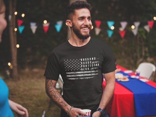 Dad USA Flag Patriotic Shirt Fathers Day Gift For Father T shirt Gifts For Dad Patriotic Shirts For Men Best Dad Gifts style 02