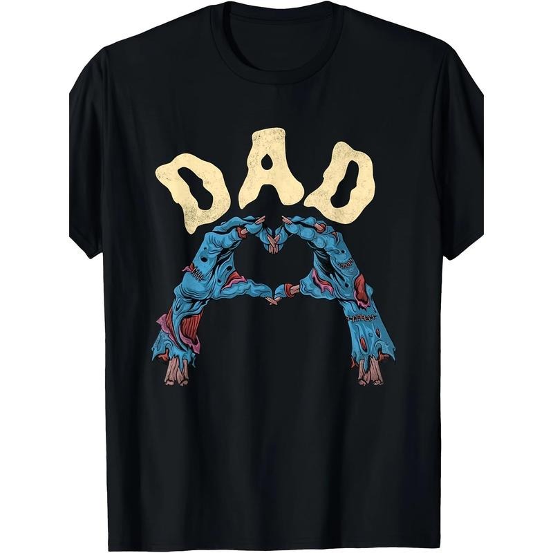 Dad loves Halloween zombie T-shirts. Made in USA