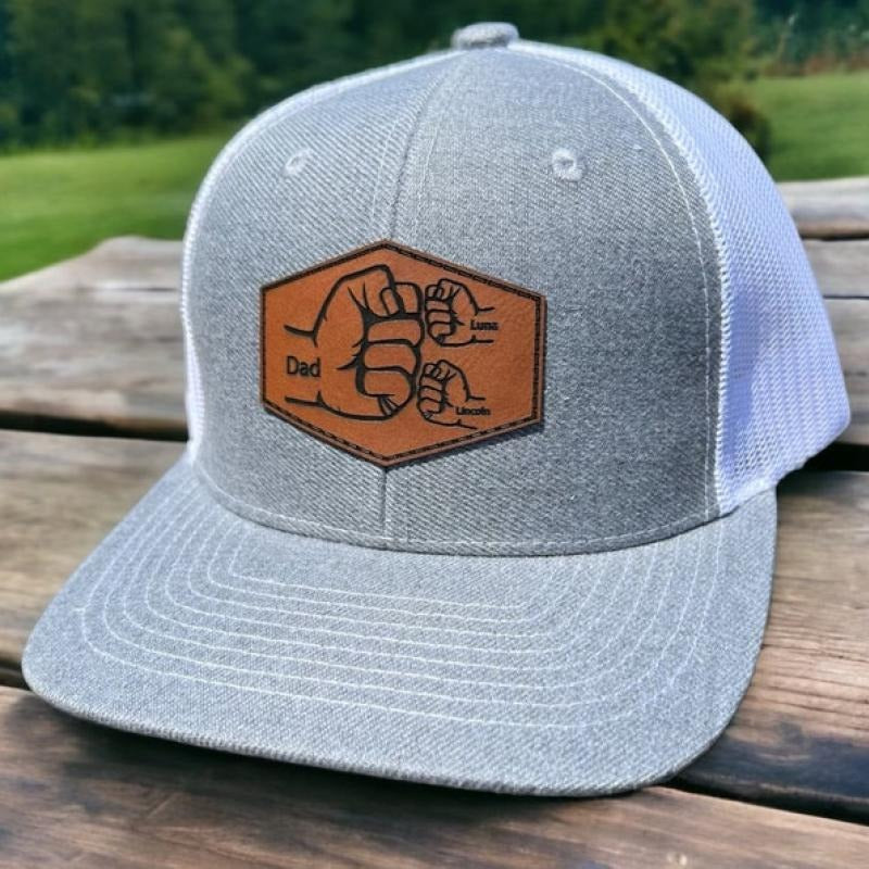 Dad son hat|Fist pump hat|Hat with kids name|Men hat|Hat for dad|Papa hat|Daddy hat|Cute kids hat|Fathers day gift|Gift...
