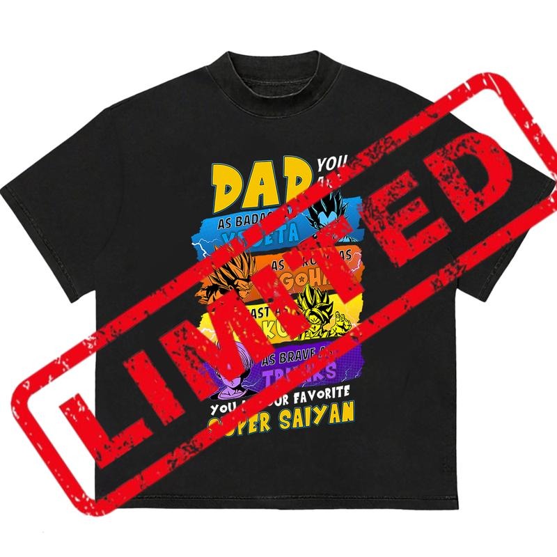 Daddy You Are My Favorite Saiyan T-Shirt Stylish Tee for Everyday Looks Hoodie, Sweatshirt | DripVista.com