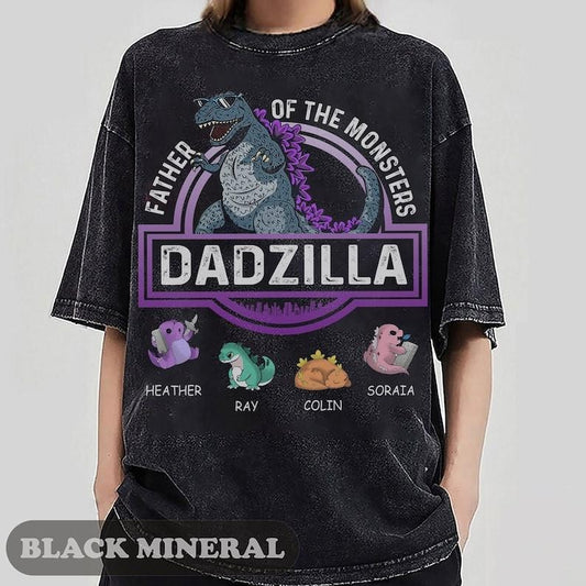 Dadzilla Father Shirt, Father's Day Gift, Memorial Shirt for Dad Shirt, Daddy Shirt, Dad Memorial T Shirt, Angel Dad Shirt, Multicolored