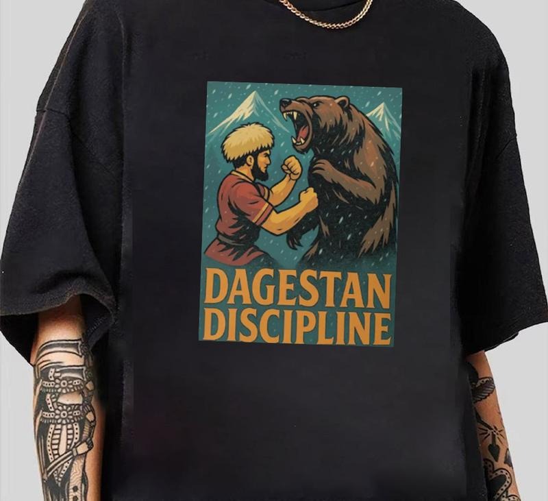 Dagestan Discipline  T-Shirt Unique Graphic Tee You Can Customize Retro 90s Vintage Hoodie, Sweatshirt | DripVista.com