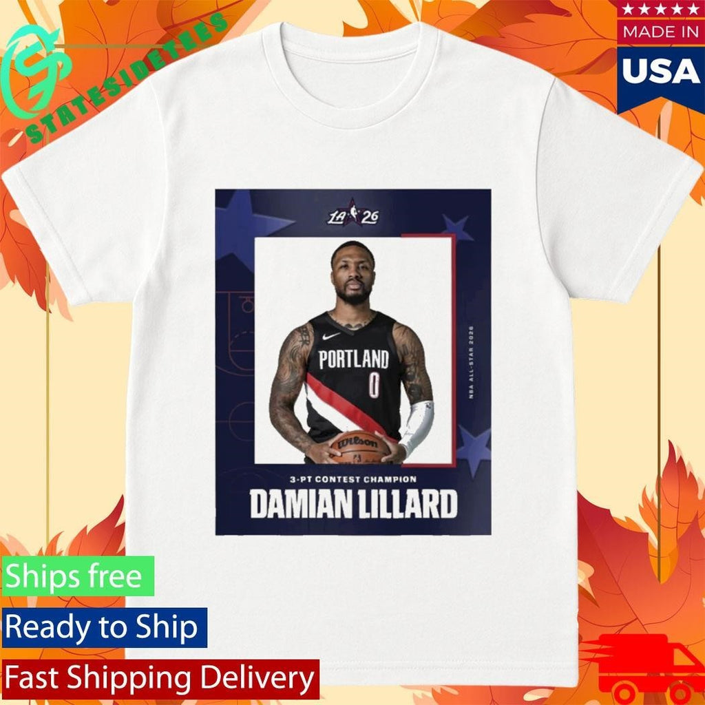 Damian Lillard The 2026 3-pt Contest Champion Shirt