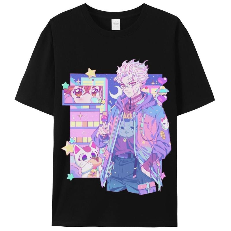 DanDaDan Anime Unisex FOG T-Shirt with Okarun, Turbo Granny Gunpla brand Momo, Japanese Cartoon Tee, Graphic Shirt for...