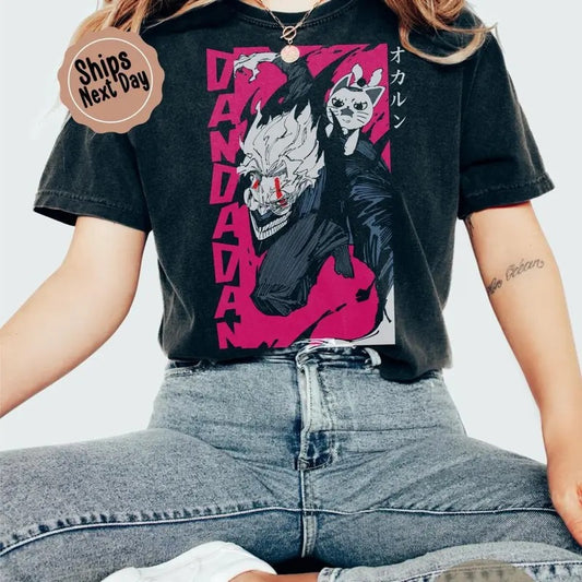 DanDaDan Shirt Turbo Ganny Momo Ayase Anime Shirt, Full Size Options, Everyone Can Find Their Fit, Full Color Range, Find Your