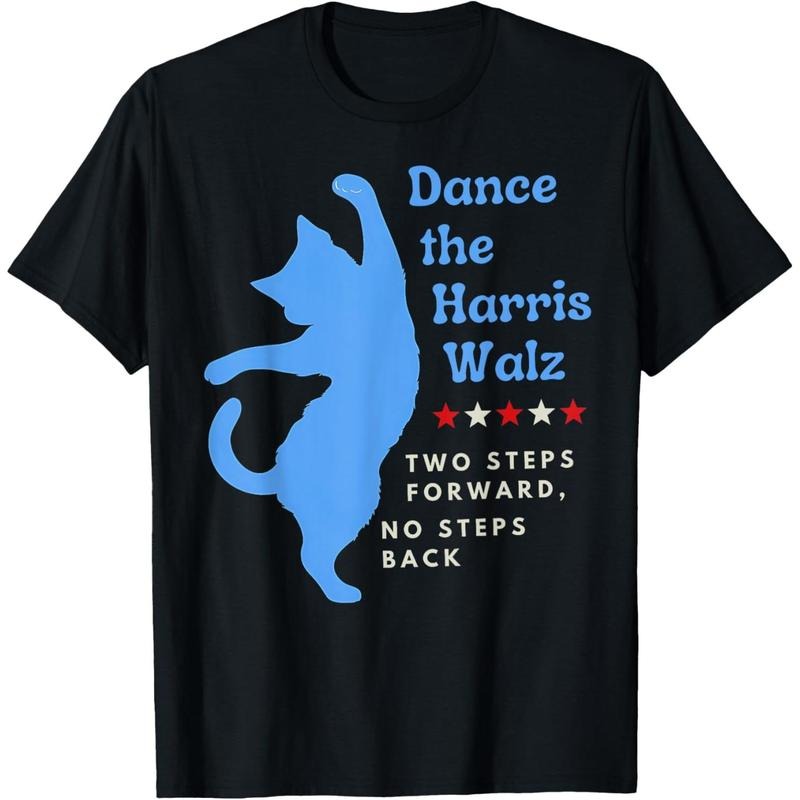 Dance the Harris Walz 2024 Cat Lady Vote Kamala Election T-Shirt made in usa Hoodie, Sweatshirt | DripVista.com