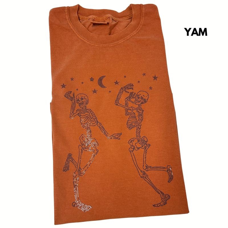Dancing Skeletons SPANGLED Comfort Colors T-Shirt