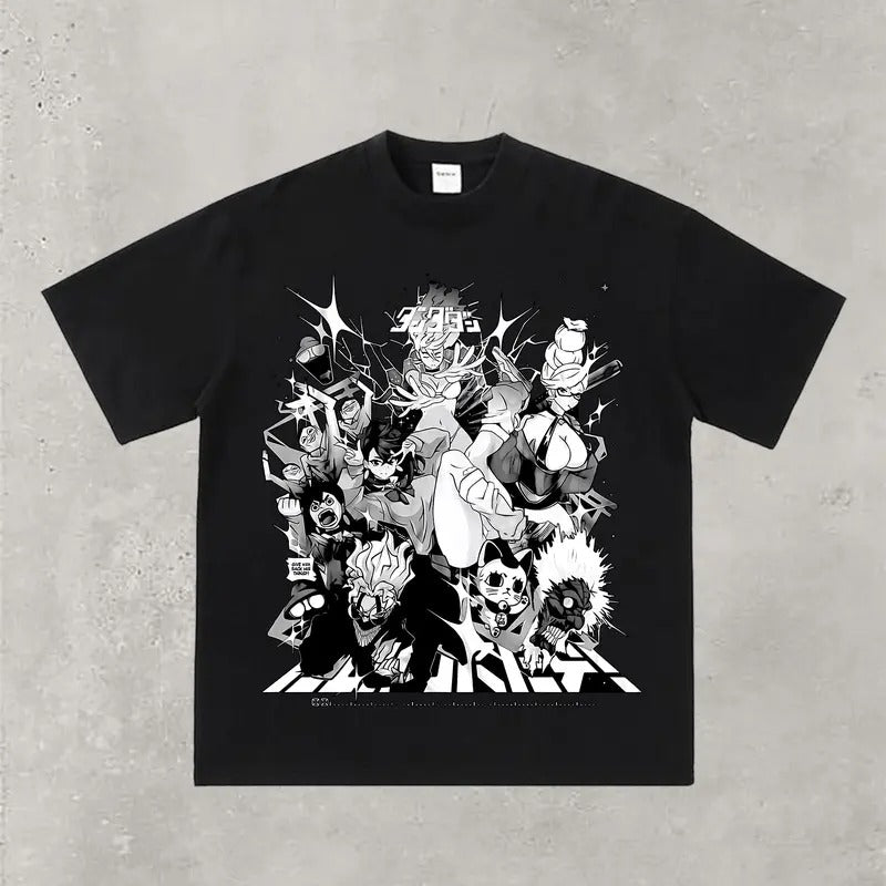 Dandadan Anime Character Tee | Special Dandadan Collection 2024 Oversize Tee | Anime Streetwear Style Hoodie, Sweatshirt