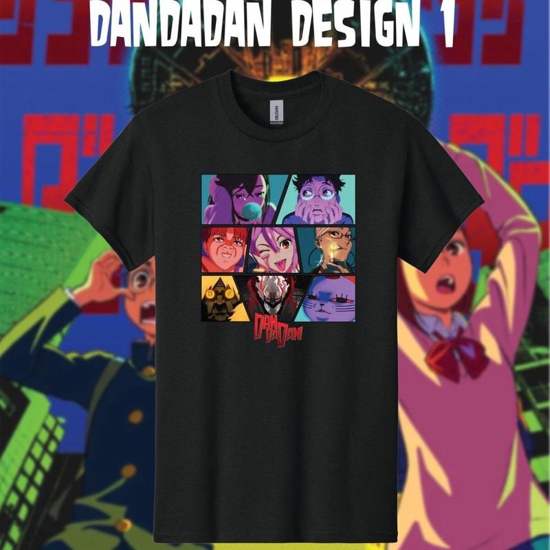 Dandadan T-Shirt, Anime Graphic Shirt, Momo Ayase, Ken Takakura, Turbo Granny, Essential Piece, Fits Any Wardrobe, Cool Colors